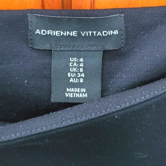 Adrienne Vittadini Black Dress, Size 4 - Picture 6 of 7